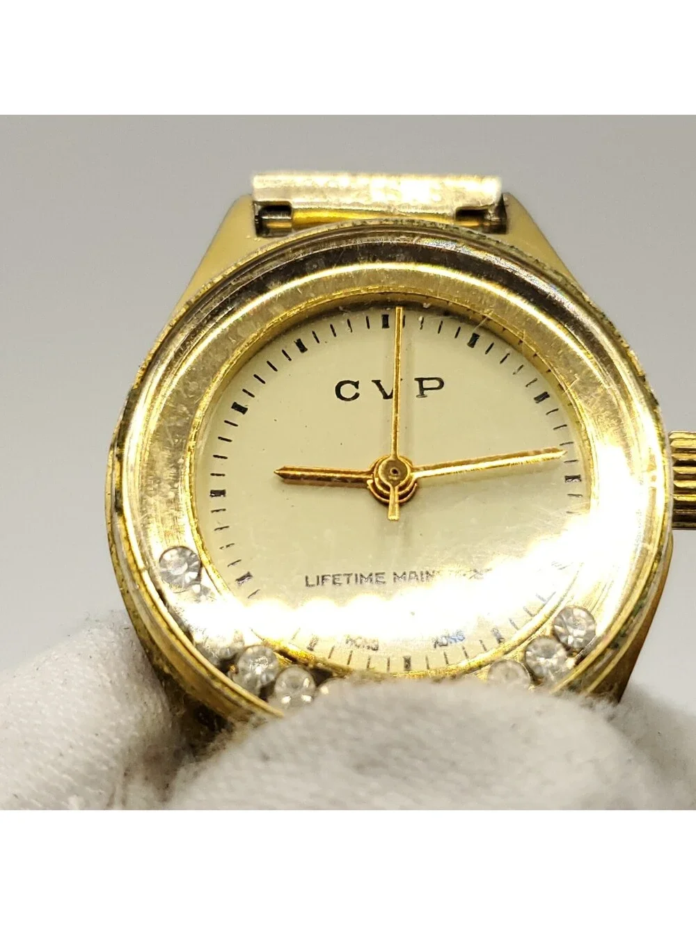 CVP Mechanical Synthetic Turquoise Womens Watch 24mm For Parts Or Repair